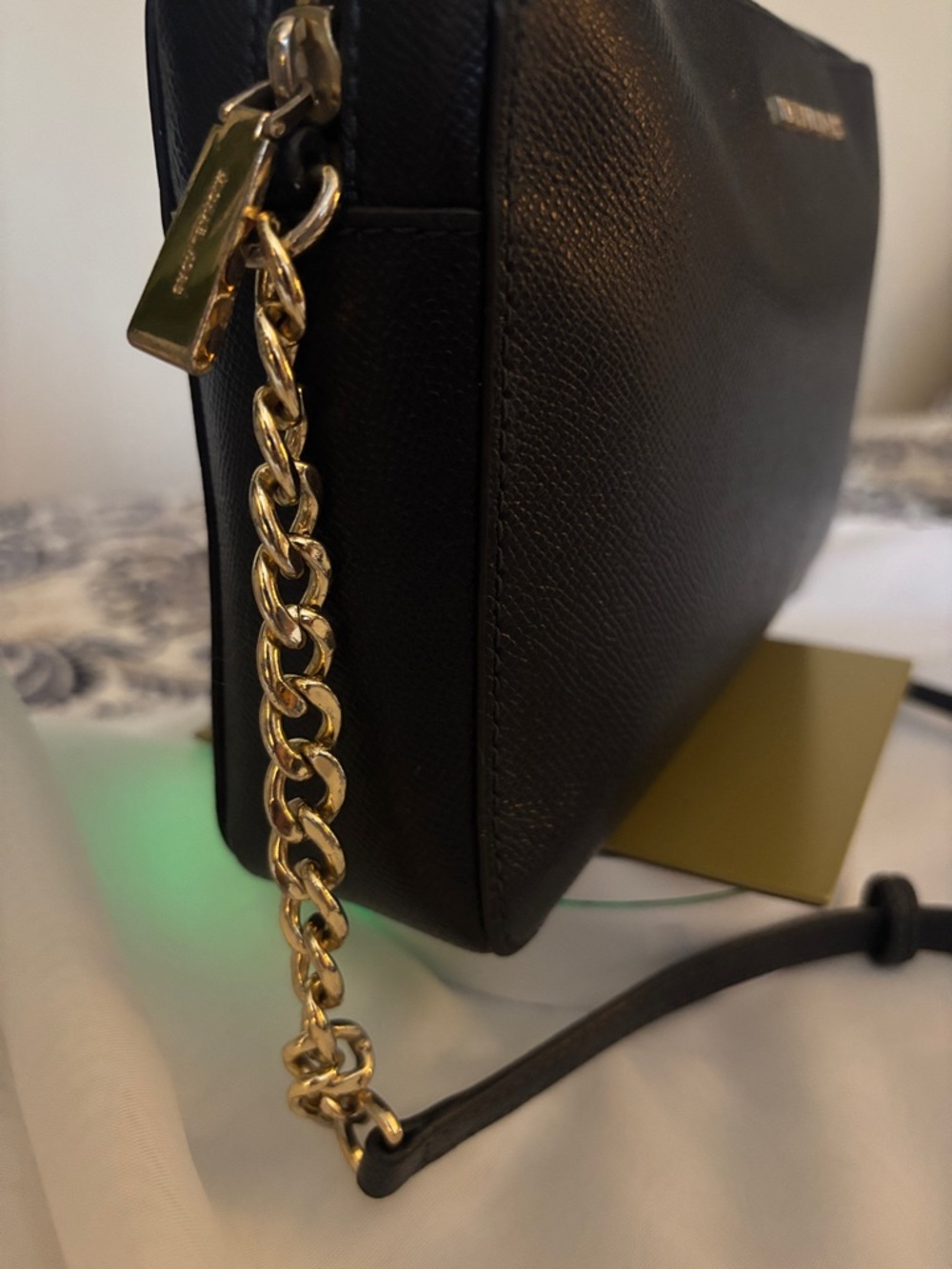 Michael Kors Jet Set Large Saffiano Leather Crossbody Bag - Picture 10 of 15
